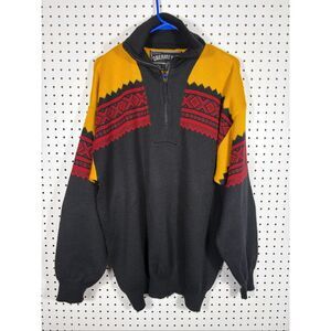 Obermeyer Vintage mens nordic pullover sweater size XL